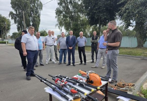 04-09-26-2 (5) Сегодня Клецк стал центром внимания в вопросах безопасности труда