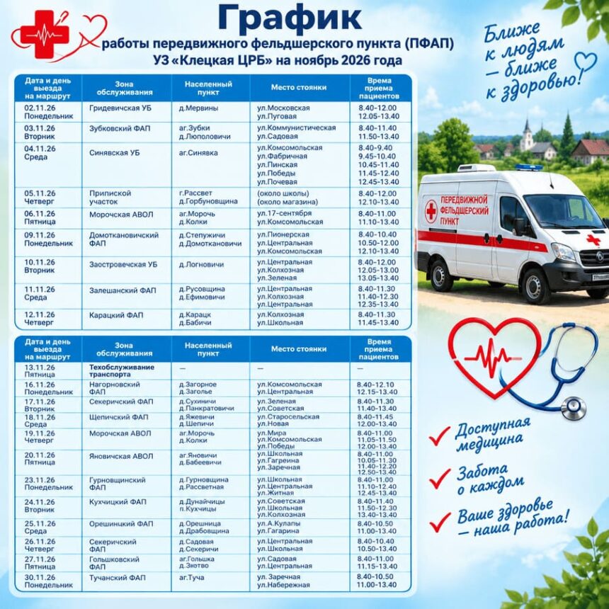 График работы ПФАП